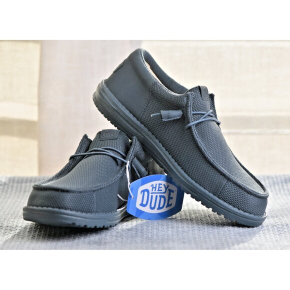 New! Size: 8 Men | Hey Dude Wally Funk Mono | Dark Slate | 40011-1RU